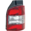 Feu arrière droit pour VOLKSWAGEN TRANSPORTER T5, 2003-2009, (hayon), rouge/blanc, fond noir, Neuf