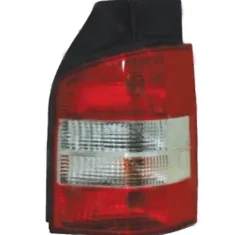 Feu arrière droit pour VOLKSWAGEN TRANSPORTER T5, 2003-2009, (2 portes), rouge/blanc, fond noir