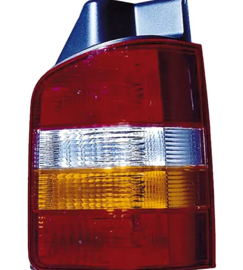 Feu arrière droit pour VOLKSWAGEN TRANSPORTER T5, 2003-2009, (2 portes arrière), rouge/orange