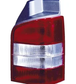 Feu arrière droit pour VOLKSWAGEN TRANSPORTER T5, 2003-2009, (hayon), rouge/blanc, Neuf