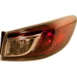 Feu arrière extérieur droit pour MAZDA 3 II 2009-2013, 4 portes blanc/rouge, neuf