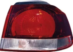 Feu arrière extérieur droit VOLKSWAGEN GOLF VI 2008-2012, rouge/fumé, (type Hella), partie sur aile