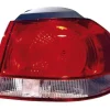 Feu arrière extérieur droit VOLKSWAGEN GOLF VI 2008-2012, rouge/blanc, (type Valeo), partie sur aile