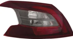 Feu arrière extérieur gauche PEUGEOT 308 II phase 2 T9 2017-2021, à LED, rouge/blanc, Neuf