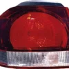 Feu arrière extérieur gauche VOLKSWAGEN GOLF VI 2008-2012, rouge/fumé, (type Hella), partie sur aile