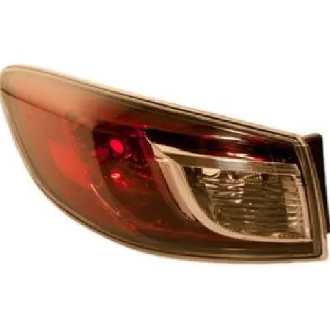 Feu arrière extérieur gauche pour MAZDA 3 II 2009-2013, 4 portes,blanc/rouge, neuf
