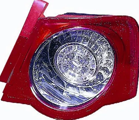 Feu arrière extérieure droit pour VOLKSWAGEN PASSAT B6 2005-2010, Mod. Berline, Led, Rouge Incolore, Neuf