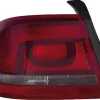 Feu arrière extérieure gauche pour VOLKSWAGEN PASSAT B7 2011-2014, rouge fumé, Mod. Berline, Neuf