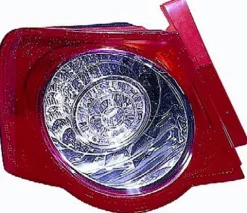 Feu arrière extérieure gauche pour VOLKSWAGEN PASSAT B6 2005-2010, Mod. Berline, Led, Rouge Incolore, Neuf