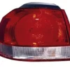 Feu arrière gauche extérieur pour VOLKSWAGEN GOLF VI 2008-2012 rouge/blanc (type Hella) partie aile