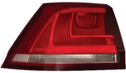 Feu arrière gauche extérieur pour VOLKSWAGEN GOLF VII ph. 1 2012-2016 rouge/blanc, Variant SW