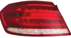 Feu arrière gauche extérieur à LED pour MERCEDES CLASSE E (W212) de 2013 à 2016, Mod. Berline, incolore-rouge, Neuf