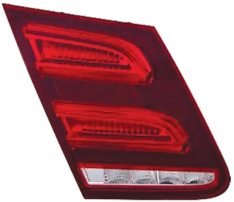 Feu arrière gauche intérieur à LED pour MERCEDES CLASSE E (W212) de 2013 à 2016, Mod. Berline, incolore-rouge, Neuf