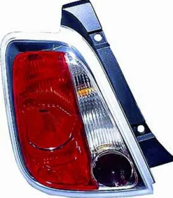 Feu arrière gauche pour ABARTH 500, 595-695 de 2008 à 2015, contour chromé, Neuf