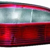 Feu arrière gauche pour CITROËN SAXO phase 2, 1999-2003, rouge/blanc, Neuf