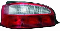 Feu arrière gauche pour CITROËN SAXO phase 2, 1999-2003, rouge/blanc, Neuf