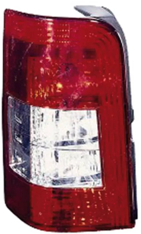 Feu arrière gauche pour PEUGEOT PARTNER I phase 2, 2006-2008, rouge/blanc, (hayon), Neuf