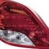Feu arrière gauche pour PEUGEOT 207+, 2012-2014, à led, (rouge/blanc), Neuf