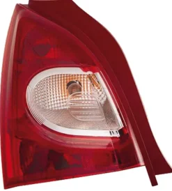 Feu arrière gauche pour RENAULT TWINGO II phase 2, 2012-2014, rouge/blanc, Neuf