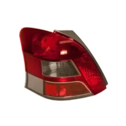 Feu arrière gauche pour TOYOTA YARIS II phase 2, 2009-2011, (rouge/blanc), Neuf