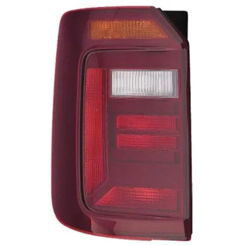 Feu arrière gauche pour VOLKSWAGEN CADDY IV, 2015-2020, mod. hayon, fond noir, neuf