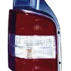 Feu arrière gauche pour VOLKSWAGEN TRANSPORTER T5, 2003-2009, (2 portes arrière), rouge/blanc