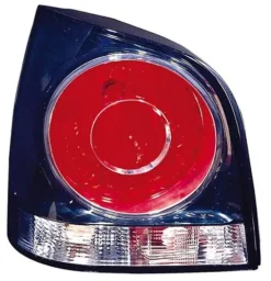 Feu arrière gauche pour VOLKSWAGEN POLO IV de 2005 à 2009, fond noir, Neuf