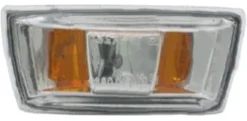 Feu clignotant aile avant gauche pour OPEL ASTRA H 2004-2007, Transparent Incolore, Bordure noire