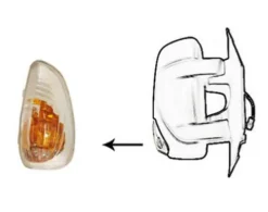 Feu clignotant répétiteur droit pour RENAULT MASTER III phase 2, 2014-2019, orange, 16W, rétroviseur extérieur, Neuf