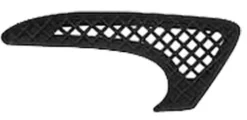 Grille arrière droite pour FIAT PUNTO II phase 1, 1999-2003, noire, calandre pare chocs arrière