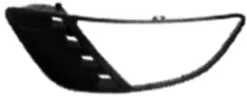 Grille calandre droite pour FORD FIESTA V ph.1 2002-2005 noire trou antibrouillard, pare chocs avant
