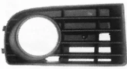 Grille calandre droite VOLKSWAGEN GOLF V 2003-2008 noire, trou antibrouillard (4B), pare chocs avant