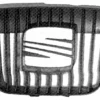 Grille de calandre centrale supérieure pour SEAT IBIZA II ph.3 1999-2002 sans logo, pare chocs avant