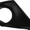 Grille de calandre droite pour PEUGEOT 207 phase 2, 2009-2012, noire, trou AB, pare chocs avant