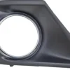 Grille de calandre droite pour PEUGEOT 207+, 2012-2014 noire & chromée trou feu AB, pare chocs avant