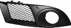 Grille de calandre droite FIAT DOBLO I phase 2 2006-2010 noire trou antibrouillard, pare chocs avant