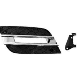 Grille de calandre droite pour MERCEDES CLASSE ML Phase 2, 2008-2011 (W164), trou feu diurne, chromé/noir, Neuve