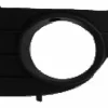 Grille de calandre gauche pour FIAT PUNTO EVO, 2009-2011, gris clair, trou AB, pare chocs avant