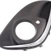 Grille de calandre gauche pour OPEL CORSA D ph.2, 2011-2014, noire & chromé, trou feu antibrouillard