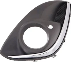 Grille de calandre gauche pour OPEL CORSA D ph.2, 2011-2014, noire & chromé, trou feu antibrouillard