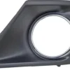 Grille de calandre gauche pour PEUGEOT 207+, 2012-2014 noire & chromée trou feu AB, pare chocs avant