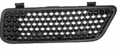 Grille de calandre gauche pour RENAULT SCENIC I phase 2, 1999-2003, noire, capot moteur, Neuve