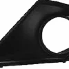 Grille de calandre gauche pour PEUGEOT 207 CC phase 2 2009-2015 noire, trou feu AB, pare chocs avant