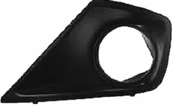 Grille de calandre gauche pour PEUGEOT 207 phase 2, 2009-2012, noire, trou AB, pare chocs avant