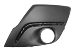 Grille de calandre gauche pour PEUGEOT 107 phase 3, 2012-2014, noire, trou feu AB et moulure