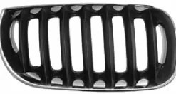 Grille de radiateur avant droite pour BMW X3 E83 2004-2006, chromé noire, Neuve