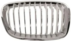 Grille de radiateur avant droite pour BMW SERIE 1 F20 de 2011 à 2015, mod urban, blanche/chromée