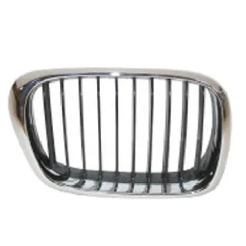 Grille de radiateur avant droite pour BMW Serie 5 E39, 2000-2003, chromée, Neuve