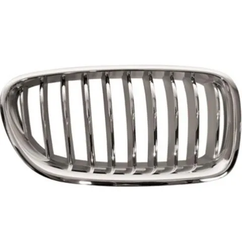 Grille de radiateur avant droite pour BMW Serie 5 F10N, 2013-2016, chromée/titane, Mod. MODERN LINE, Neuve