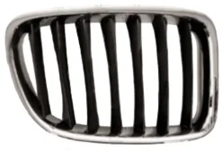 Grille de radiateur droite pour BMW X1 E84 ph. 1 2009-2012, noire avec profil chromé, Neuve